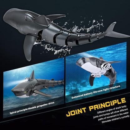 Remote Control Shark Water Spray Toy