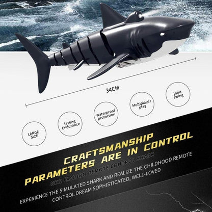 Remote Control Shark Water Spray Toy